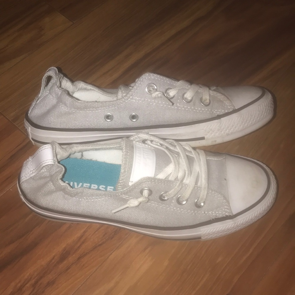 Grey low rise converse